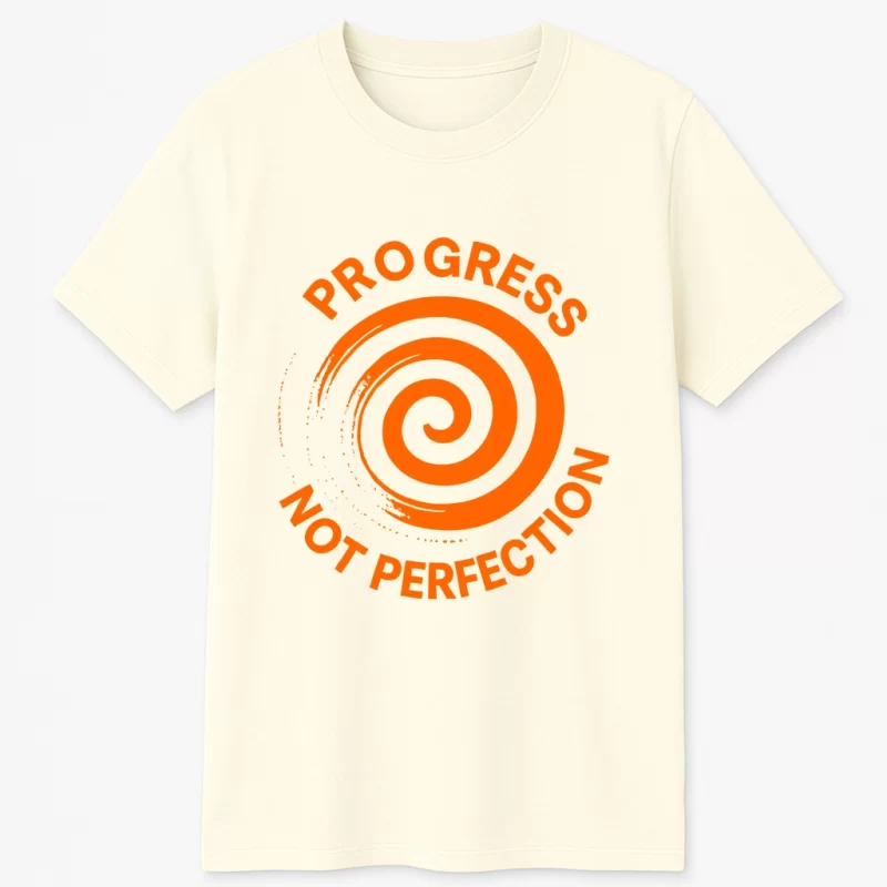 Progress Not Perfection | Unisex Drop Shoulder Tee