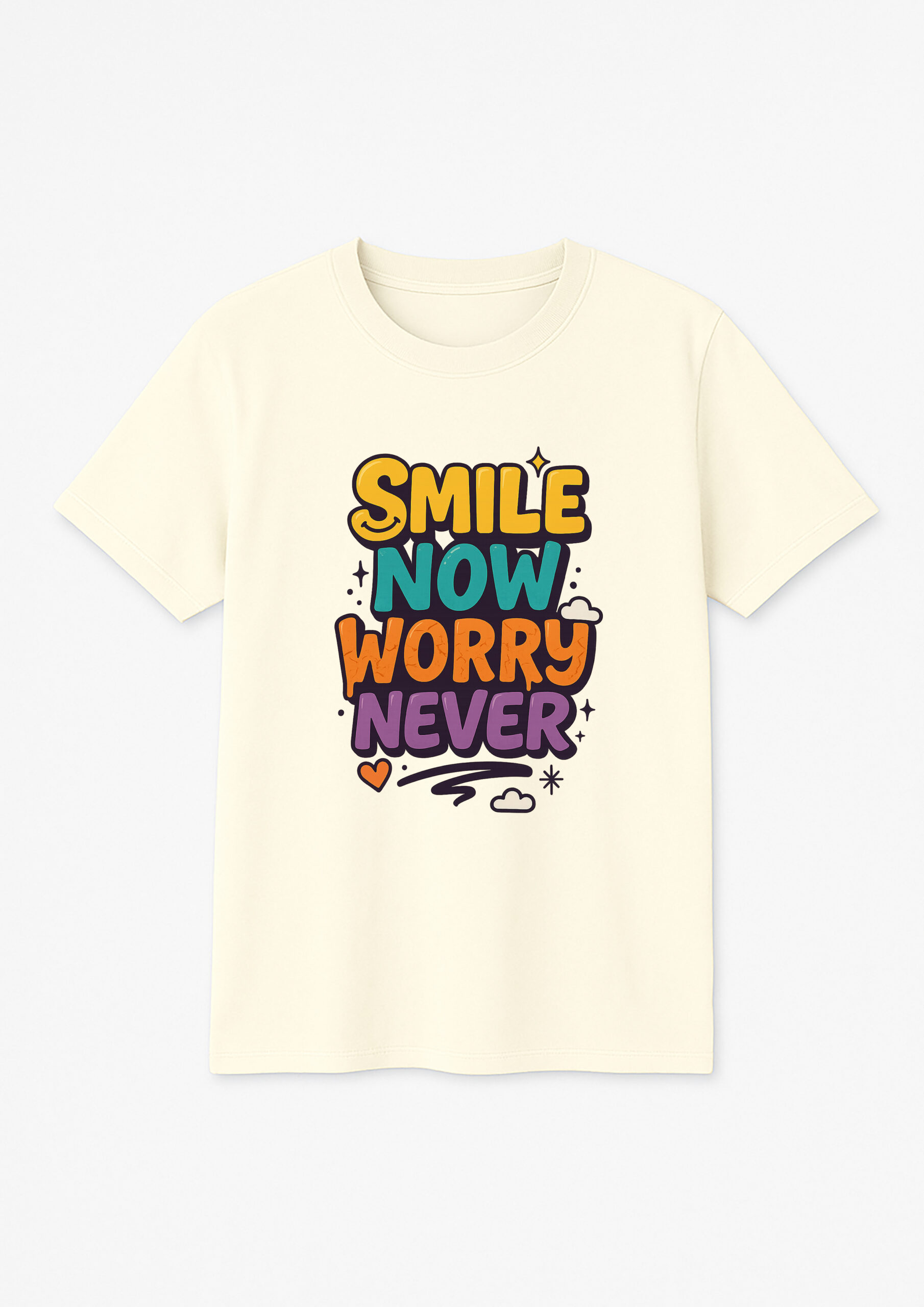 Smile Now, Worry Never | Bold Statement Tee for Fearless Souls - Image 4